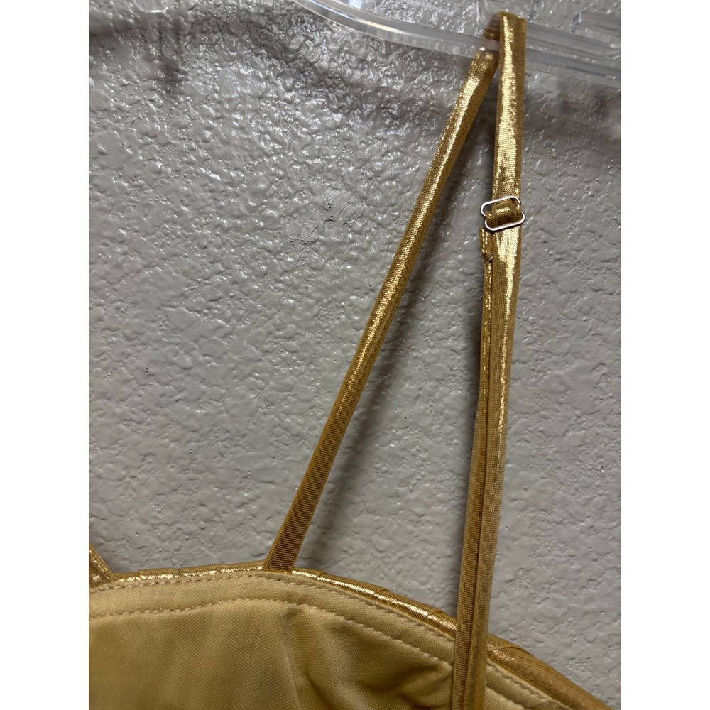 Fashion Class and Fashion Metallic Gold Pleated Mini Dress Size 4‎ NWT 3372222 - Picture 9 of 11